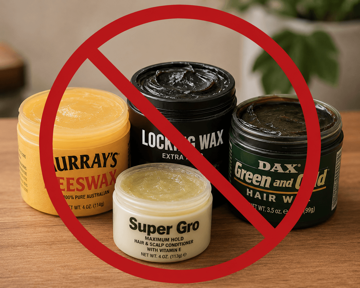 Heavy waxes used in loc maintenance